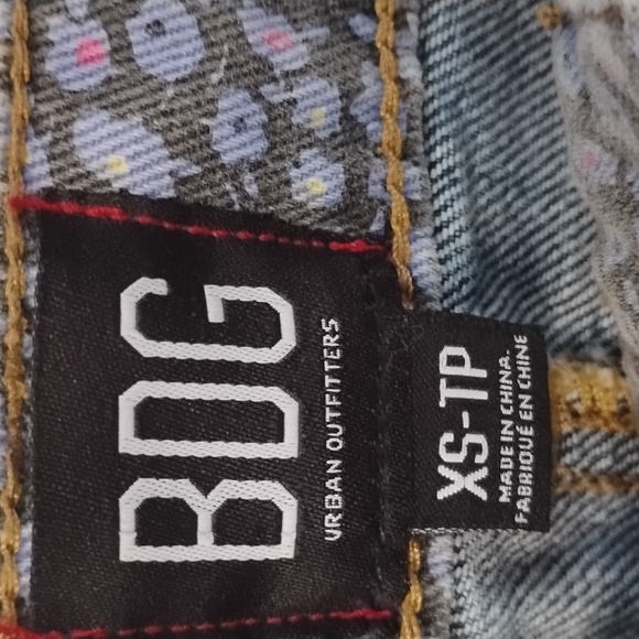 BDG Urban Outfitters Patchwork Mini Denim Skirt with Floral and Plaid Details XS - Picture 3 of 15